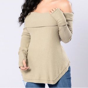 Fashion Nova off the shoulder sweater